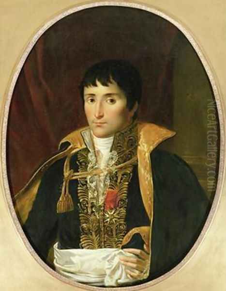 Portrait of Lucien Bonaparte 1775-1840 Oil Painting by Robert-Jacques-Francois-Faust Lefevre