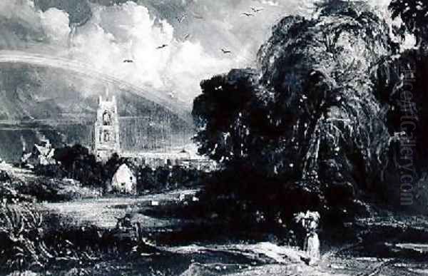 Stoke-by-Nayland after Constable by David Lucas