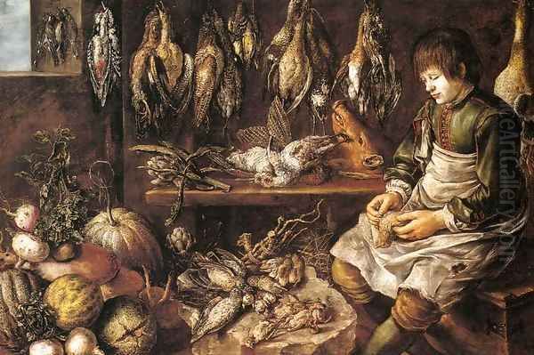 Still-Life with Game-Birds Oil Painting by Gottfried Libalt