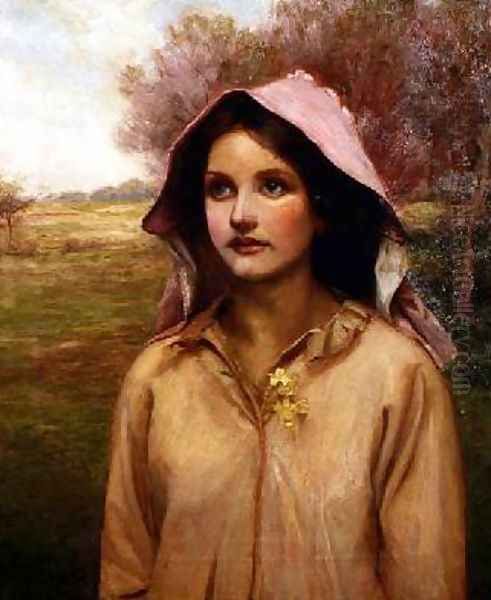 The Primrose Girl Oil Painting by William Ward Laing