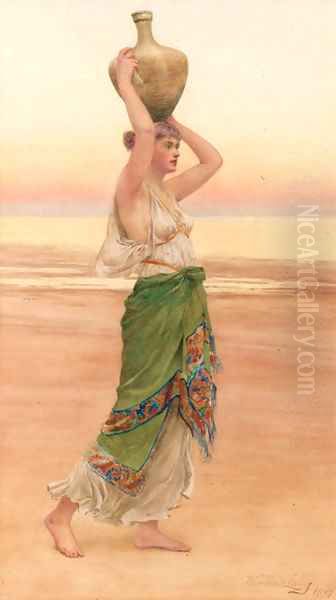 The water carrier Oil Painting by William Ward Laing