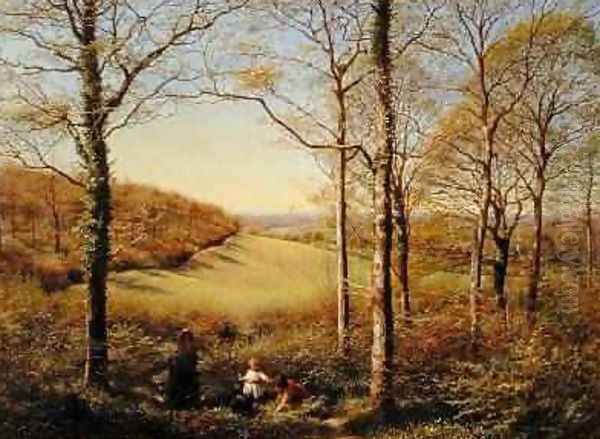 Springtime 1853 2 Oil Painting by James Thomas Linnell