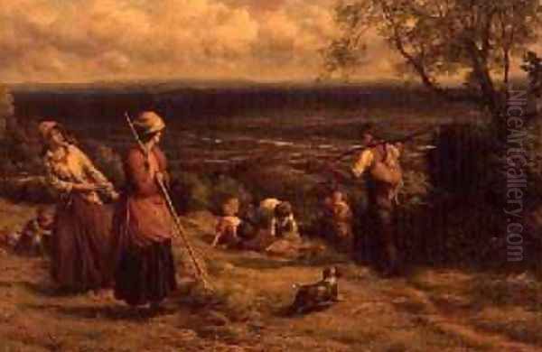 The Haymakers 1862 Oil Painting by James Thomas Linnell