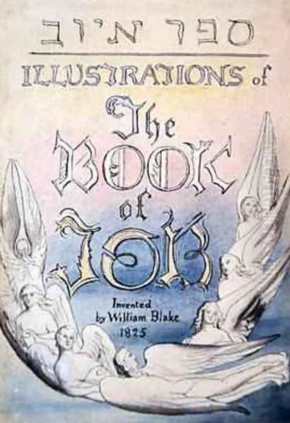 Title Page from Illustrations of the Book of Job Oil Painting by James Thomas Linnell