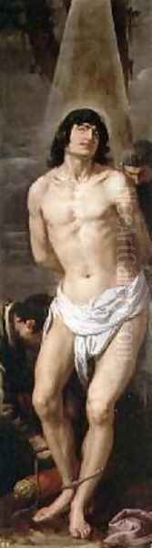 St Sebastian Oil Painting by Jusepe or Jose (de Chavier) Leonardo