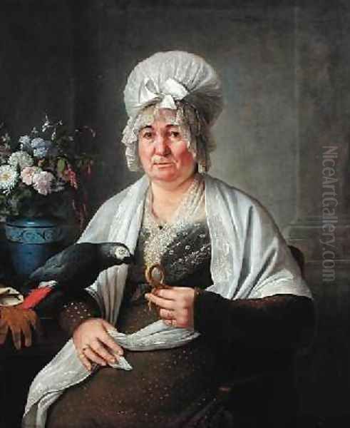 Portrait of Madame Pierre Guibert Oil Painting by Pierre Lacour