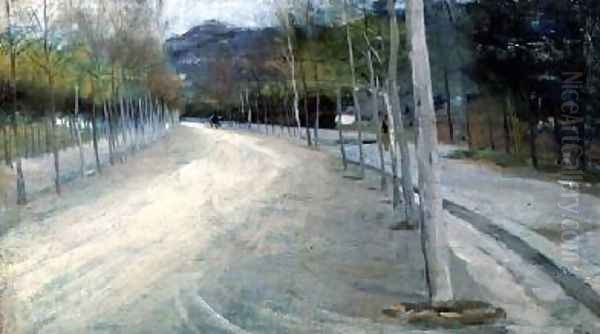 On the Viale Florence Oil Painting by Arthur Lemon