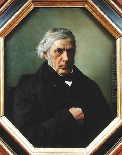 Portrait of Victor Cousin 1792-1867 Oil Painting by Henri (Karl Ernest Rudolf Heinrich Salem) Lehmann