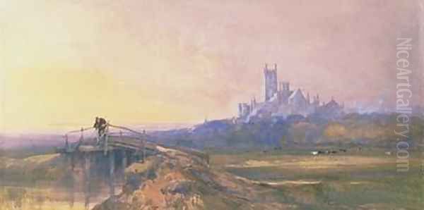 Ely Cathedral Oil Painting by Thomas Lound