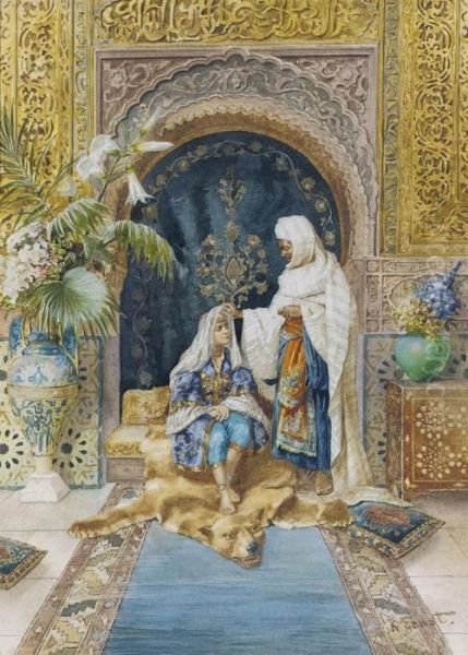 The Sultan's Favourite Oil Painting by Rudolph Ernst