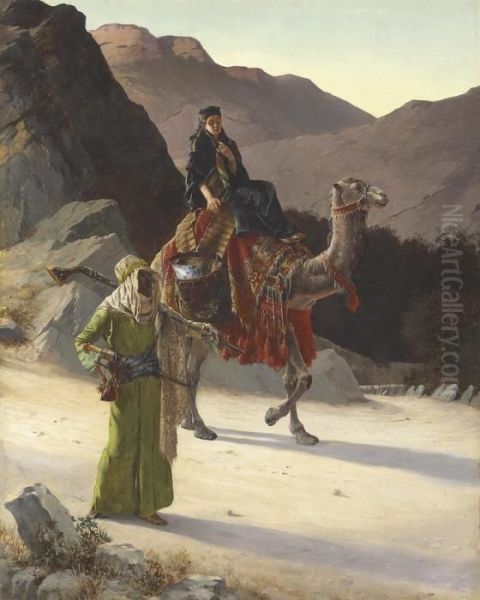 L'escorte Oil Painting by Rudolph Ernst