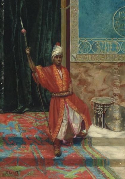 The Sultan's Guard Oil Painting by Rudolph Ernst