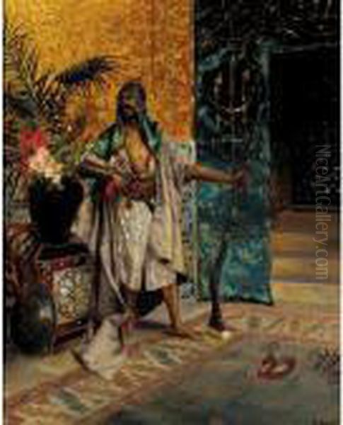 Harem Guard Oil Painting by Rudolph Ernst