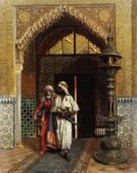 After Prayer Oil Painting by Rudolph Ernst