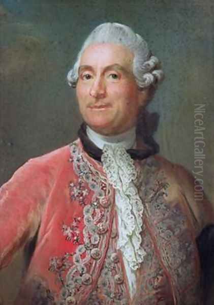 Charles Gravier 1719-87 Count of Vergennes 1771-74 Oil Painting by Gustav Lundberg