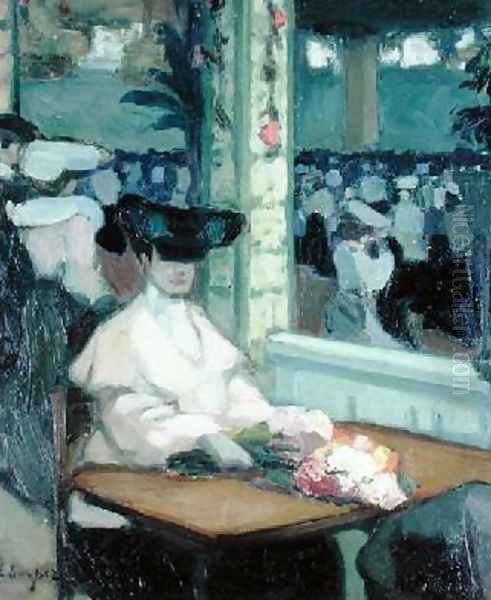 Waiting Moulin de la Galette Oil Painting by Edmond Lempereur