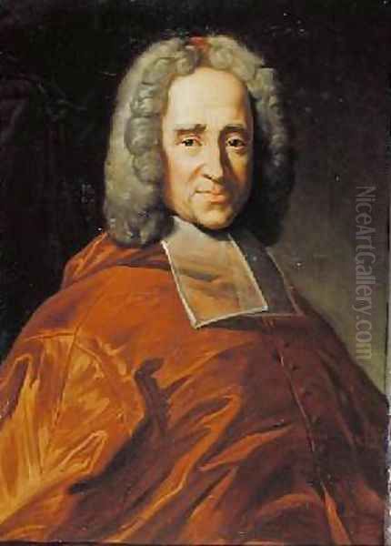 Cardinal Guillaume Dubois 1656-1723 Oil Painting by Charles Lefebvre