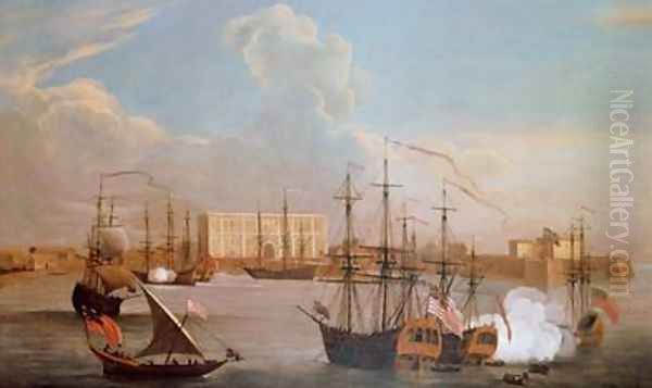 Foster 48 90 Bombay Oil Painting by G. and Scott, S. Lambert