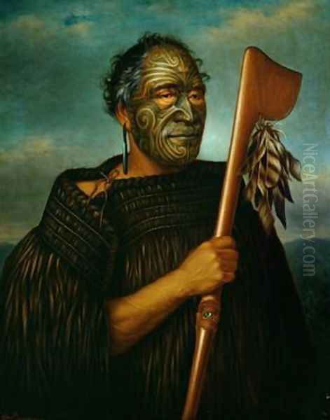 Tamati Waka Nene 1785-1871 Oil Painting by Gottfried Lindauer