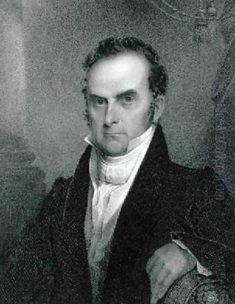 Daniel Webster 1782-1852 Oil Painting by James Barton Longacre