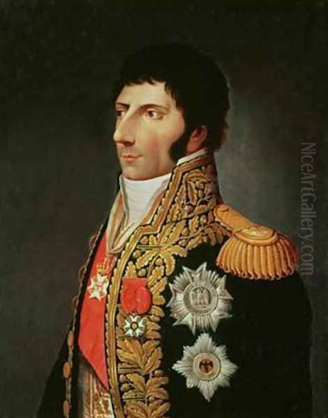 Portrait of Marshal Charles Jean Bernadotte 1763-1844 1805 Oil Painting by Johann Jacob de Lose