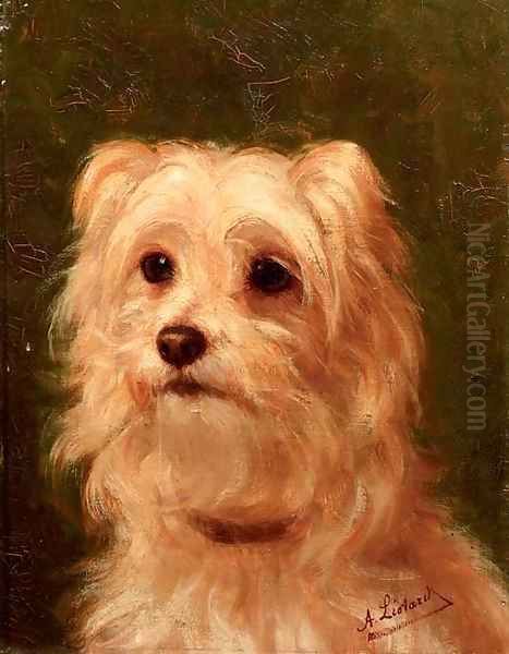 Cairn terrier Oil Painting by Alice Leotard