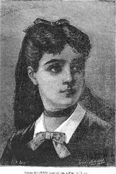 Sophie Germain 1776-1831 aged 14 Oil Painting by Auguste Eugene Leray