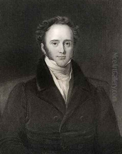 Henry John Temple 3rd Viscount Palmerston Oil Painting by John Lucas