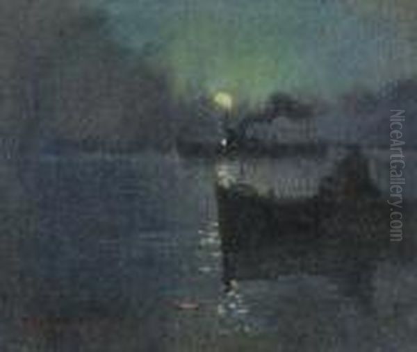 Notturno Marino Oil Painting by Gaetano Esposito