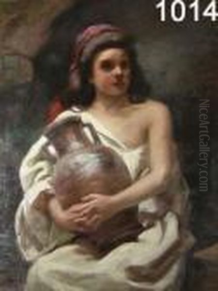 Donna Con Brocca. Oil Painting by Gaetano Esposito