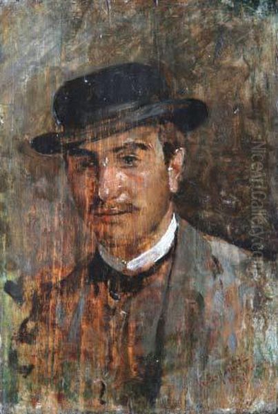 Ritratto D'uomo Oil Painting by Gaetano Esposito