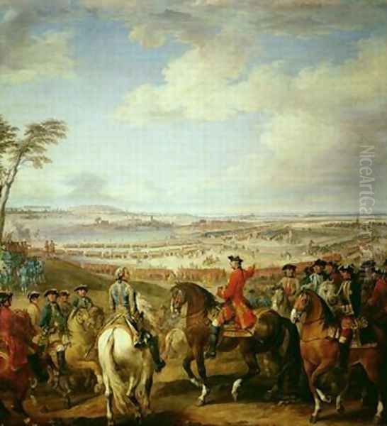 The Battle of Lawfeld Oil Painting by Pierre Lenfant