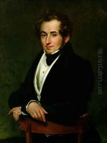 Portrait of Vincenzo Bellini 1801-35 Oil Painting by Pietro Lucchini