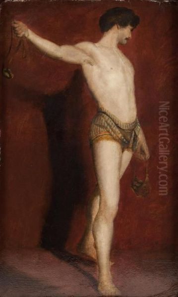 Full Length Study Of David by William Etty