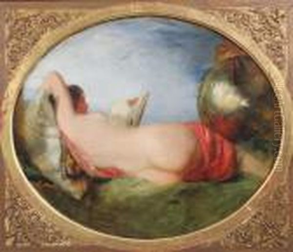 The Picture Book Oil Painting by William Etty