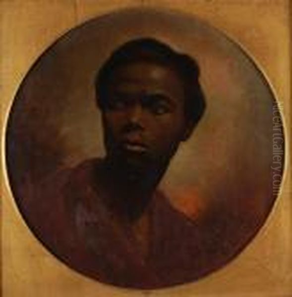 Negro Head Study Oil Painting by William Etty