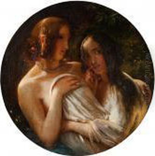 Freundinnen Oil Painting by William Etty