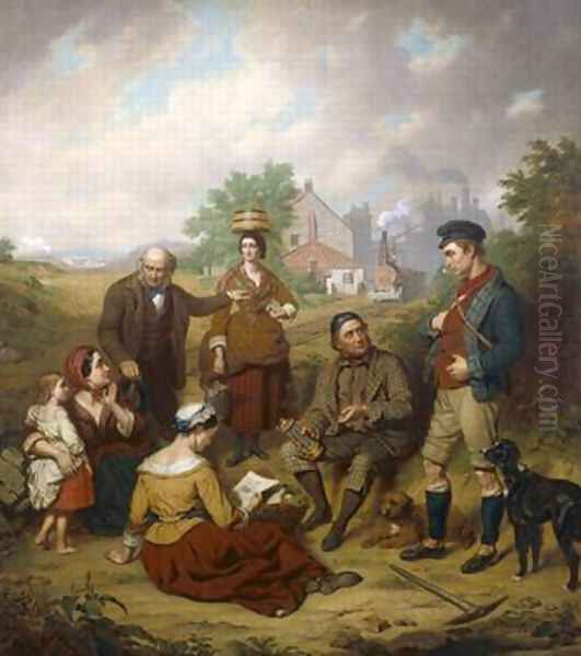 Birthplace of the Locomotive 1861 Oil Painting by William Lucas