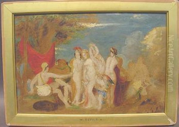 The Judgement Of Paris Oil Painting by William Etty