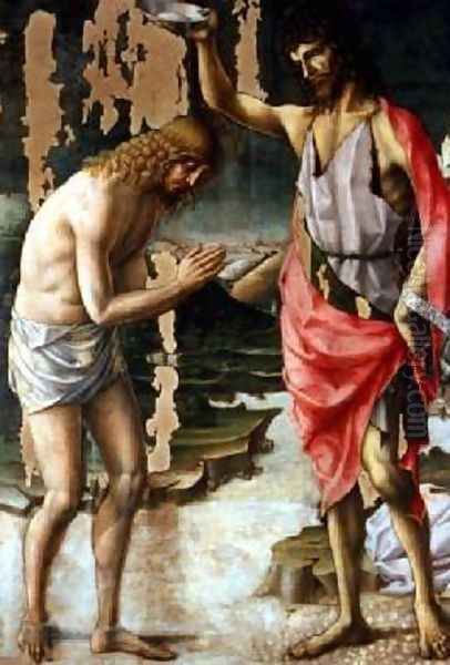 The Baptism of Christ 2 Oil Painting by d'Alessandro da Severino II Lorenzo