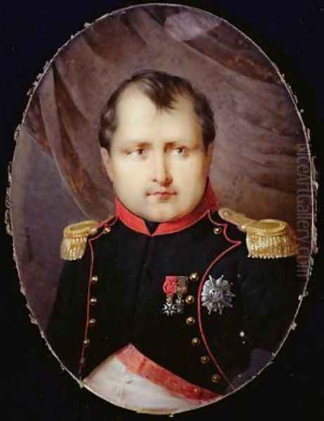 Portrait Miniature of Napoleon I 1769-1821 Oil Painting by Andre Leon (Mansion) Larue