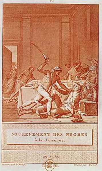 Negro Uprising in Jamaica in 1759 Oil Painting by Le Jeune