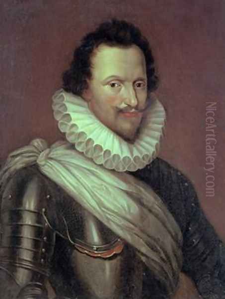 Concino Concini 1569-1617 Marquis of Ancre Oil Painting by Denis Lecocq