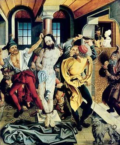 The Flagellation of Christ Oil Painting by Paul Lautensack