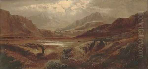 In the Tyndrum Valley, Argyleshire Oil Painting by Charles Leslie