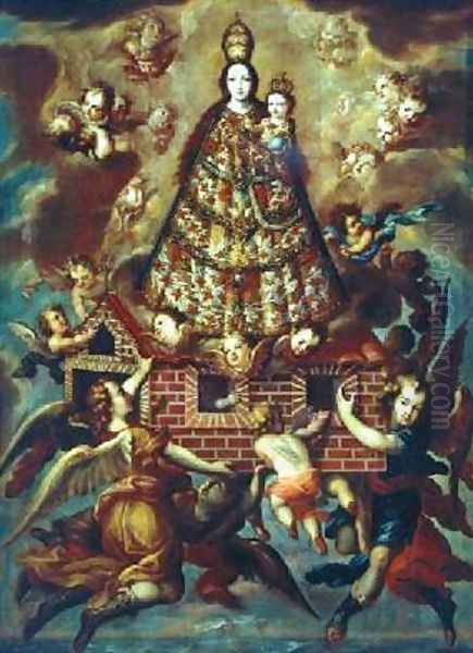 Transportation of the Holy House of Loreto Oil Painting by Francisco de Leon