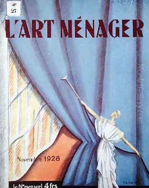 Front cover of LArt Menager magazine Oil Painting by Henri Le Bras