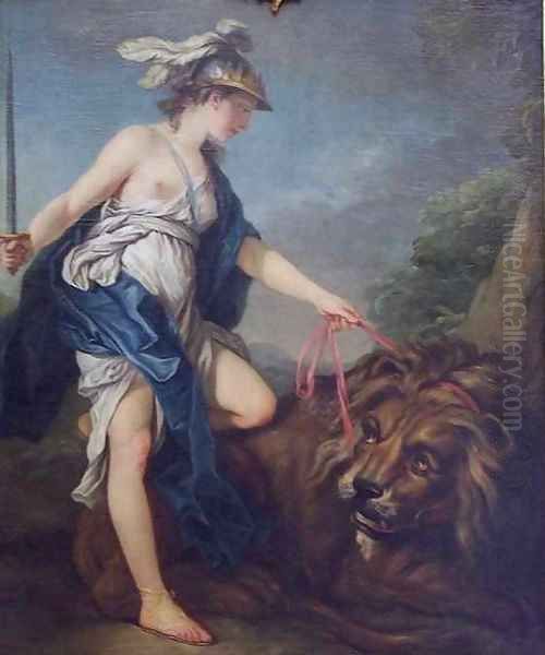 Reason Containing Force Oil Painting by Charles-Andre van Loo