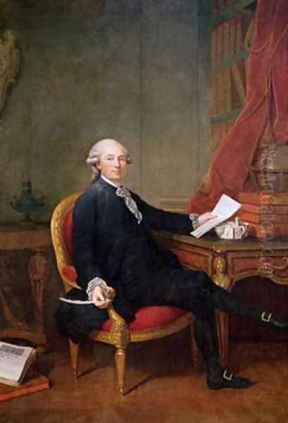 Frederic-Ignace 1732-1818 Comte de Mirbec 1780 Oil Painting by Jules Cesar Denis van Loo