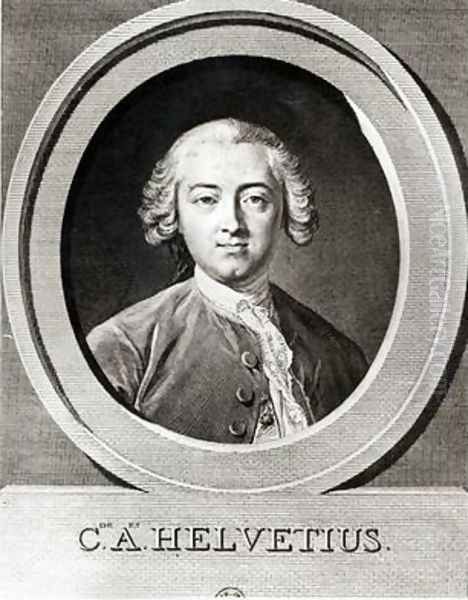 Portrait of Claude Adrien Helvetius 1715-1771 Oil Painting by Carle van Loo